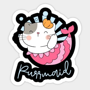 Purrmaid cute mermaidd cat Sticker